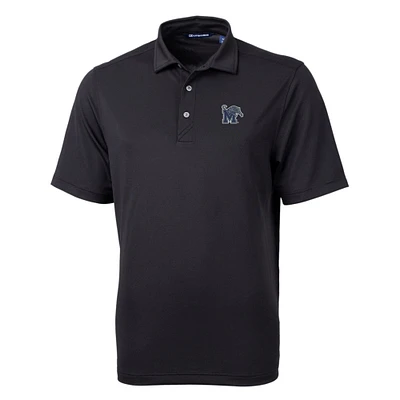 Men's Cutter & Buck Black Memphis Tigers Big Tall Virtue Eco Pique Recycled Polo