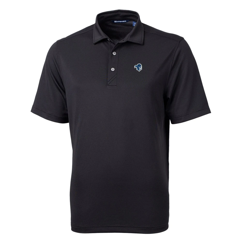 Men's Cutter & Buck Black Seton Hall Pirates Big & Tall Virtue Eco Pique Recycled Polo