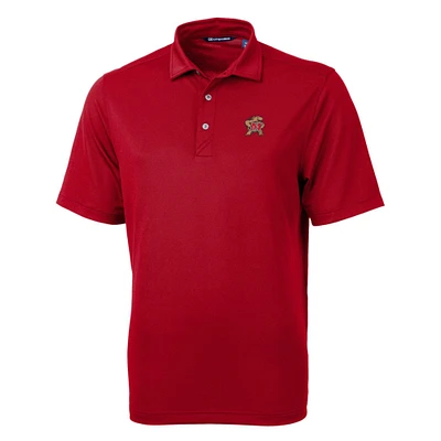 Men's Cutter & Buck Red Maryland Terrapins Big Tall Virtue Eco Pique Recycled Polo