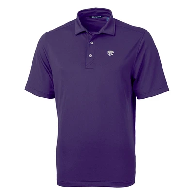 Men's Cutter & Buck Purple Kansas State Wildcats Big Tall Virtue Eco Pique Recycled Polo