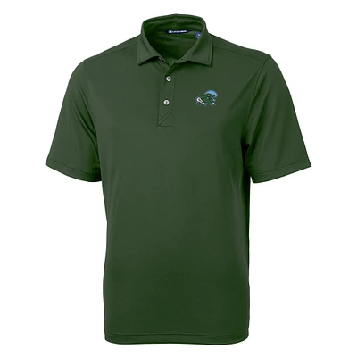 Men's Cutter & Buck Green Tulane Wave Big Tall Virtue Eco Pique Recycled Polo