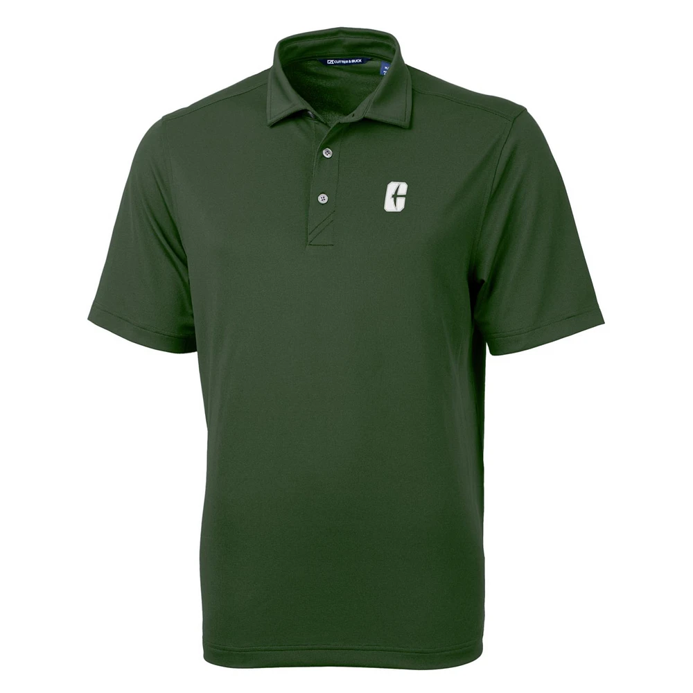 Men's Cutter & Buck Charlotte 49ers Big Tall Virtue Eco Pique Recycled Polo