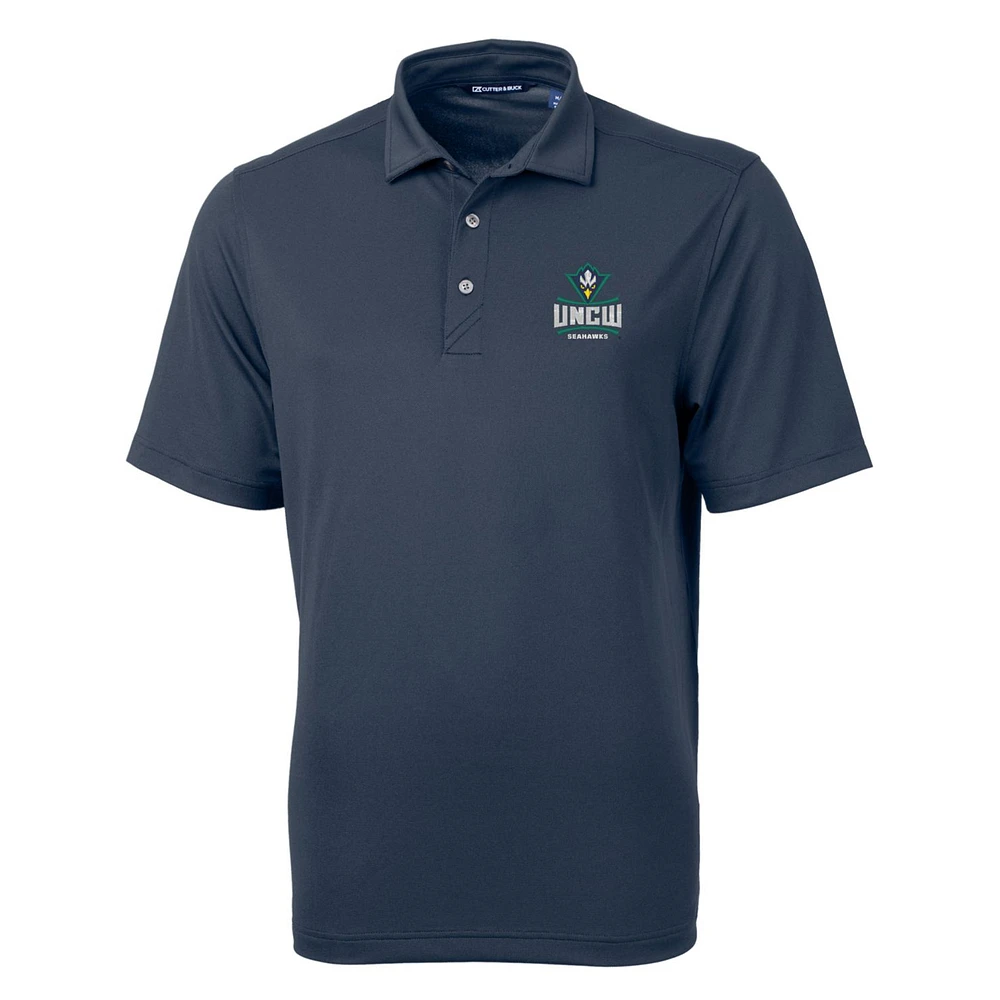 Men's Cutter & Buck Navy UNC Wilmington Seahawks Big Tall Virtue Eco Pique Recycled Polo