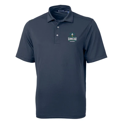 Men's Cutter & Buck Navy UNC Wilmington Seahawks Big Tall Virtue Eco Pique Recycled Polo