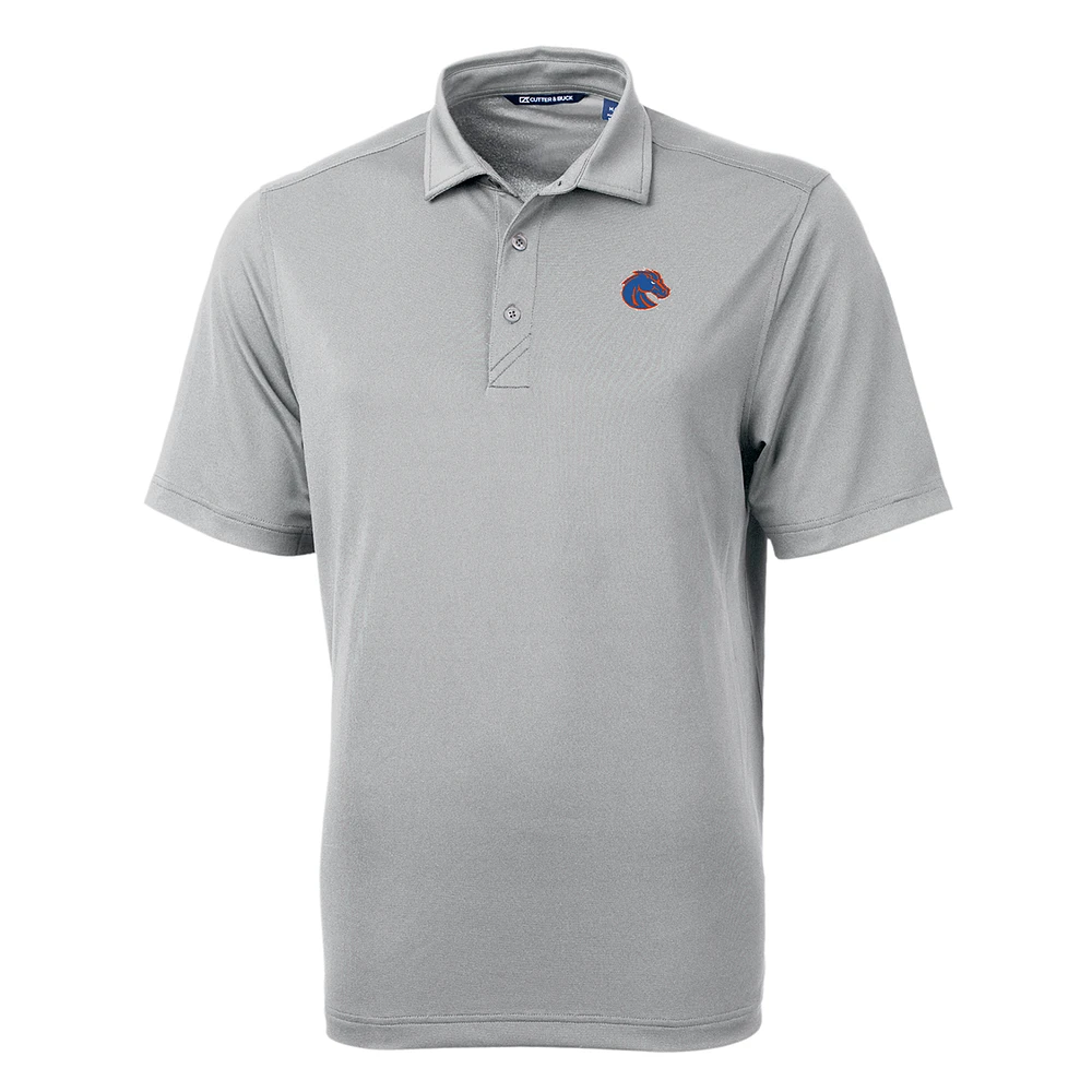 Men's Cutter & Buck Gray Boise State Broncos Big Tall Virtue Eco Pique Recycled Polo