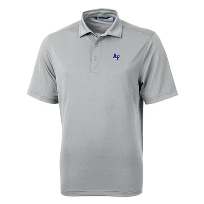 Men's Cutter & Buck Gray Air Force Falcons Big Tall Virtue Eco Pique Recycled Polo