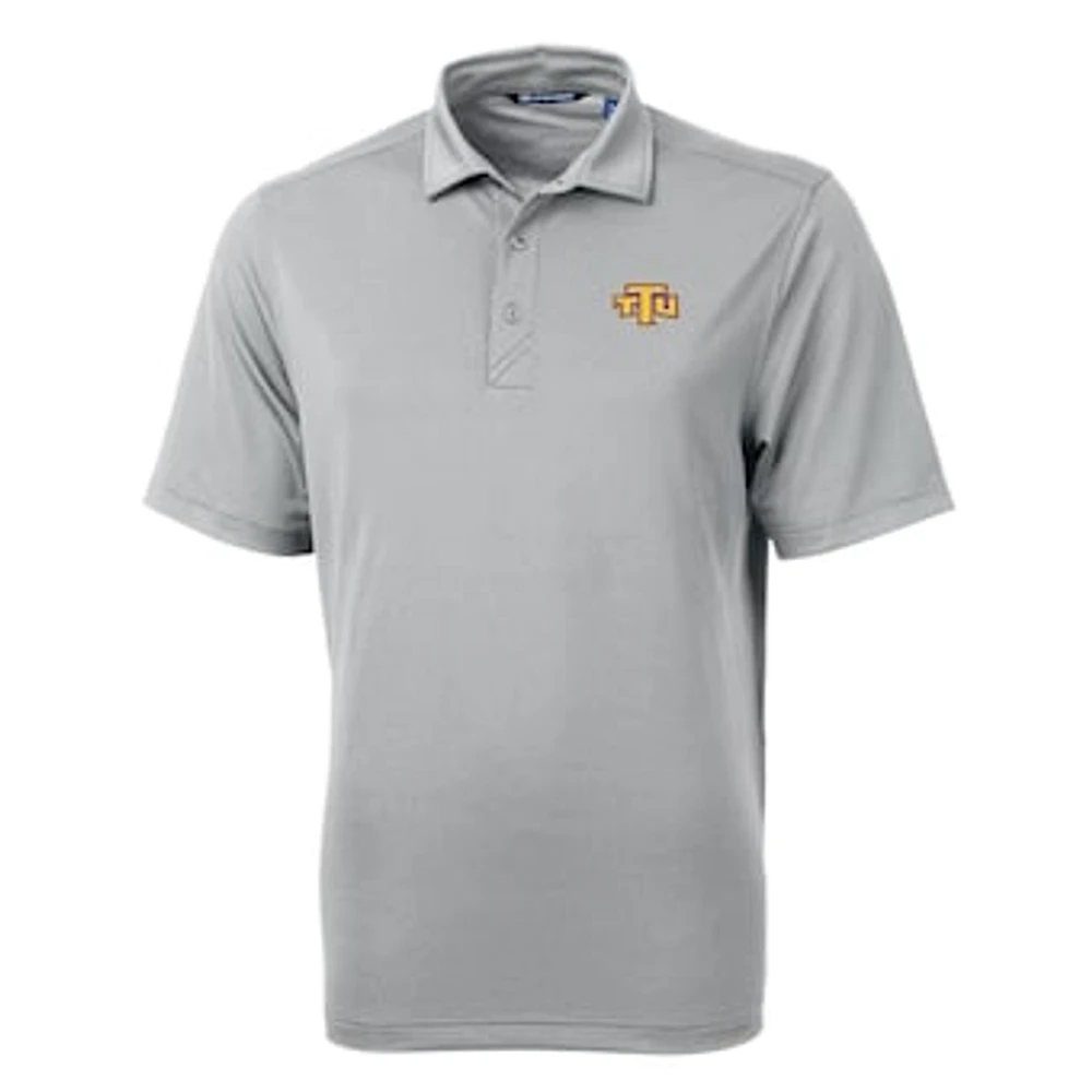 Men's Cutter & Buck Gray Tennessee Tech Golden Eagles Big Tall Virtue Eco Pique Recycled Polo