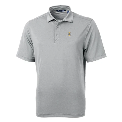 Men's Cutter & Buck Gray Idaho Vandals Big Tall Virtue Eco Pique Recycled Polo