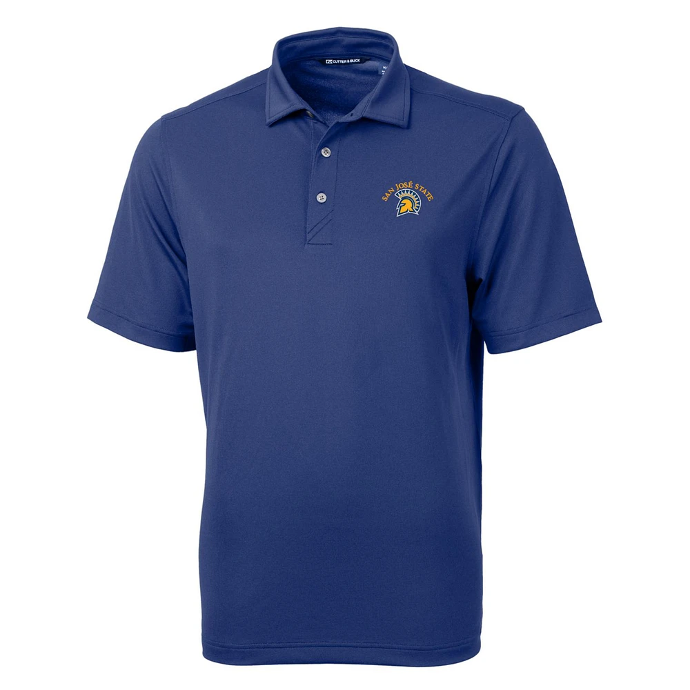 Men's Cutter & Buck Royal San Jose State Spartans Big Tall Virtue Eco Pique Recycled Polo