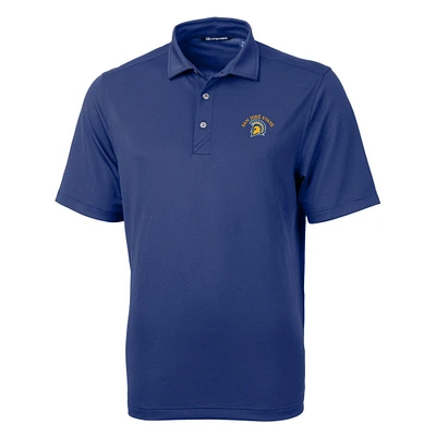 Men's Cutter & Buck Royal San Jose State Spartans Big Tall Virtue Eco Pique Recycled Polo