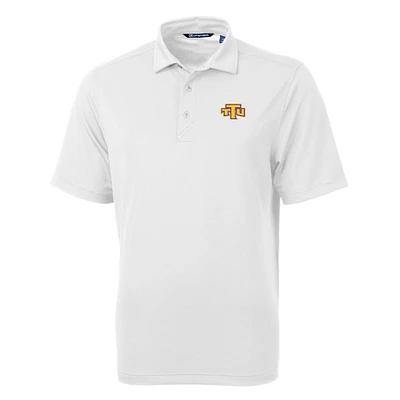 Men's Cutter & Buck White Tennessee Tech Golden Eagles Big Tall Virtue Eco Pique Recycled Polo