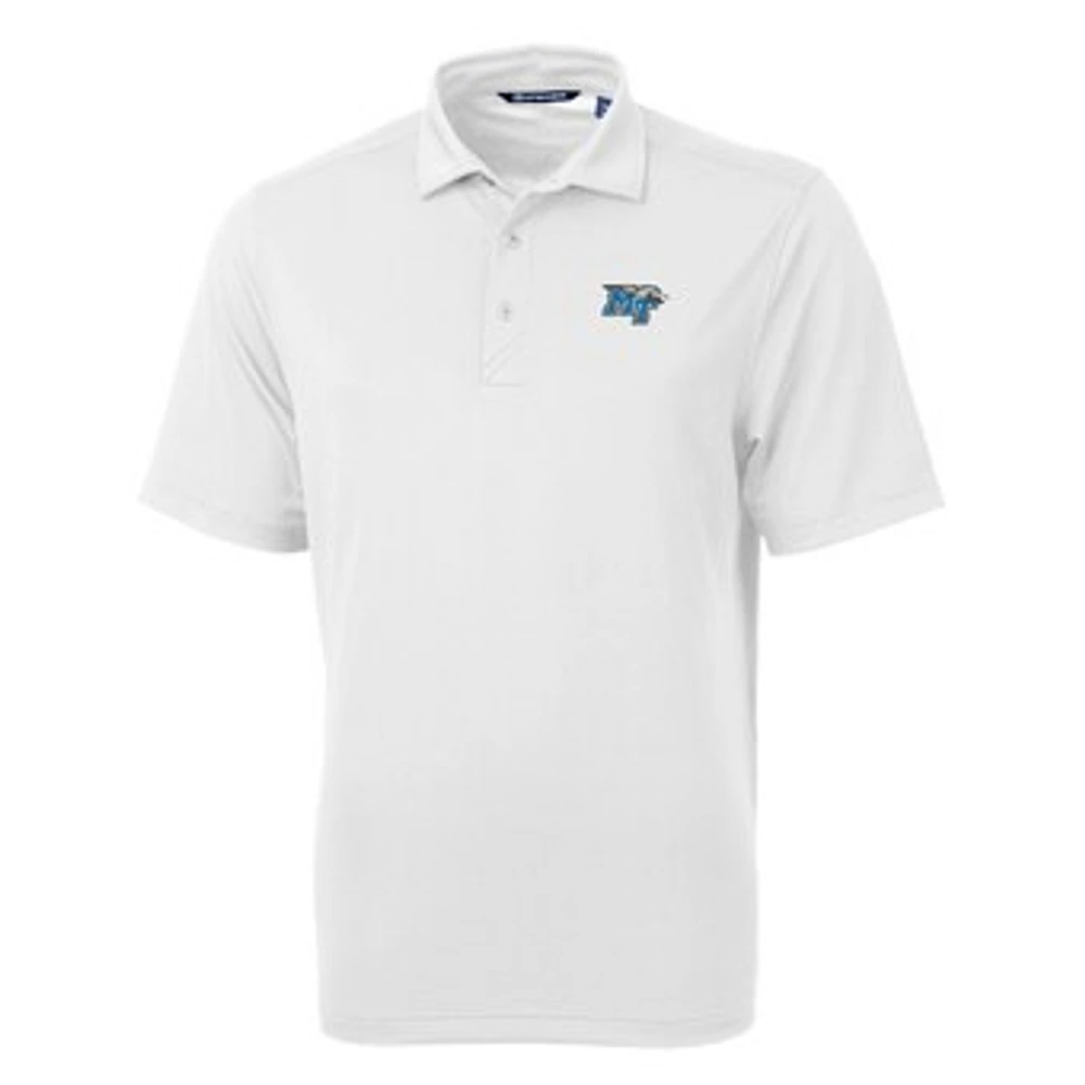 Men's Cutter & Buck White MTSU Blue Raiders Big & Tall Virtue Eco Pique Recycled Polo