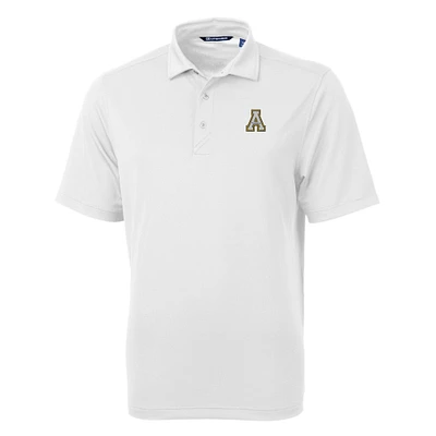 Men's Cutter & Buck White Appalachian State Mountaineers Big Tall Virtue Eco Pique Recycled Polo