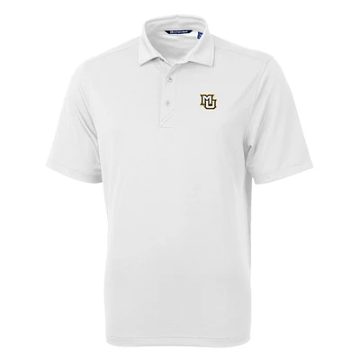 Men's Cutter & Buck White Marquette Golden Eagles Big Tall Virtue Eco Pique Recycled Polo