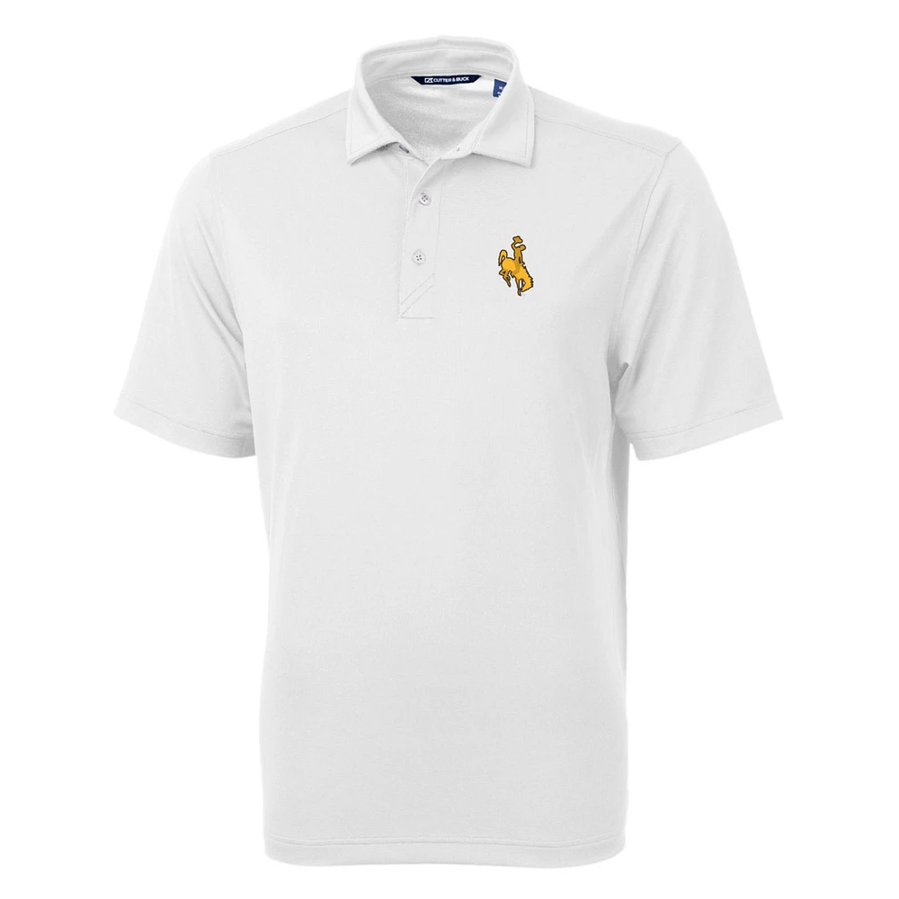 Men's Cutter & Buck Wyoming Cowboys Big Tall Virtue Eco Pique Recycled Polo