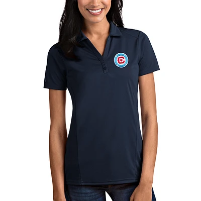 Women's Antigua Navy Chicago Fire Logo Tribute Polo