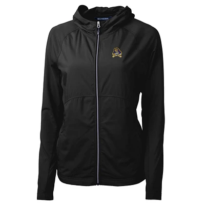 Women's Cutter & Buck Black ECU Pirates Adapt Eco Knit Full-Zip Jacket