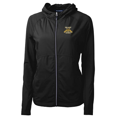 Women's Cutter & Buck Black North Carolina A&T Aggies Adapt Eco Knit Full-Zip Jacket