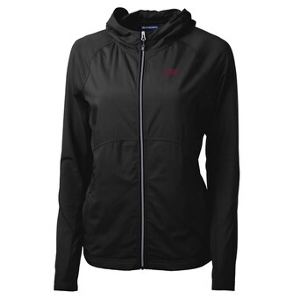 Women's Cutter & Buck Black Eastern Kentucky Colonels Adapt Eco Knit Full-Zip Jacket