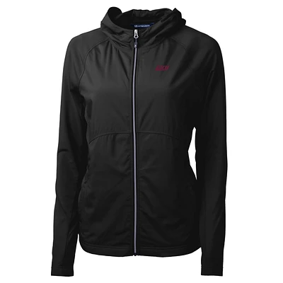 Women's Cutter & Buck Black Eastern Kentucky Colonels Adapt Eco Knit Full-Zip Jacket