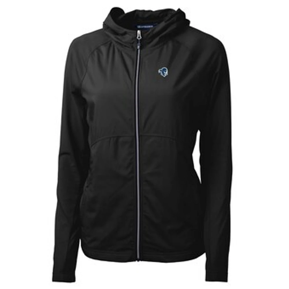 Women's Cutter & Buck Black Seton Hall Pirates Adapt Eco Knit Full-Zip Jacket