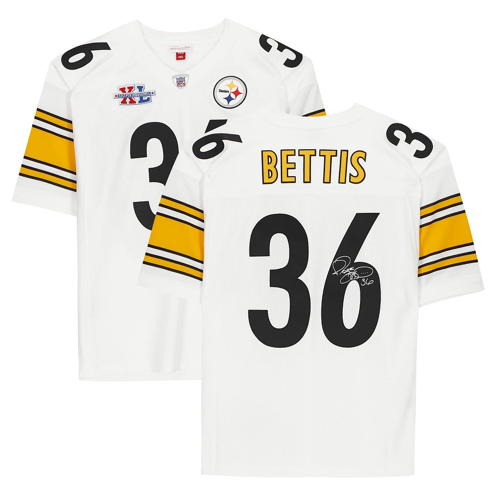 Jerome Bettis Pittsburgh Steelers Autographed White Mitchell & Ness Authentic Jersey