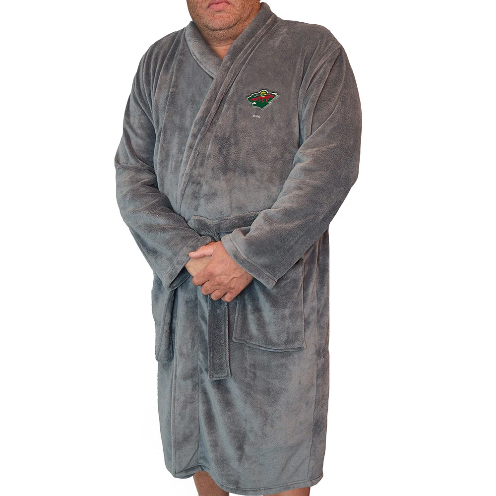 Men's ISlide Gray Minnesota Wild Boss Robe