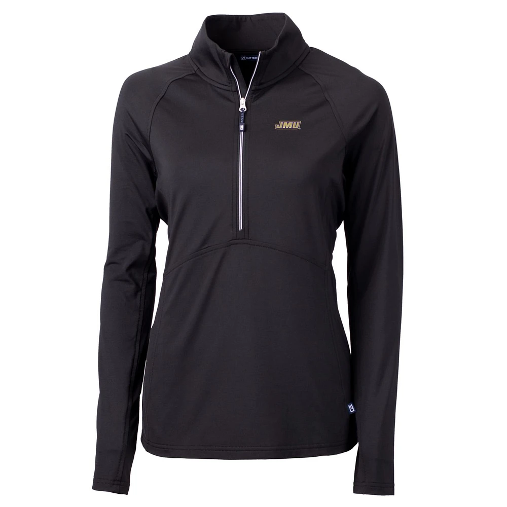 Women's Cutter & Buck James Madison Dukes Adapt Eco Knit Half-Zip Pullover Jacket