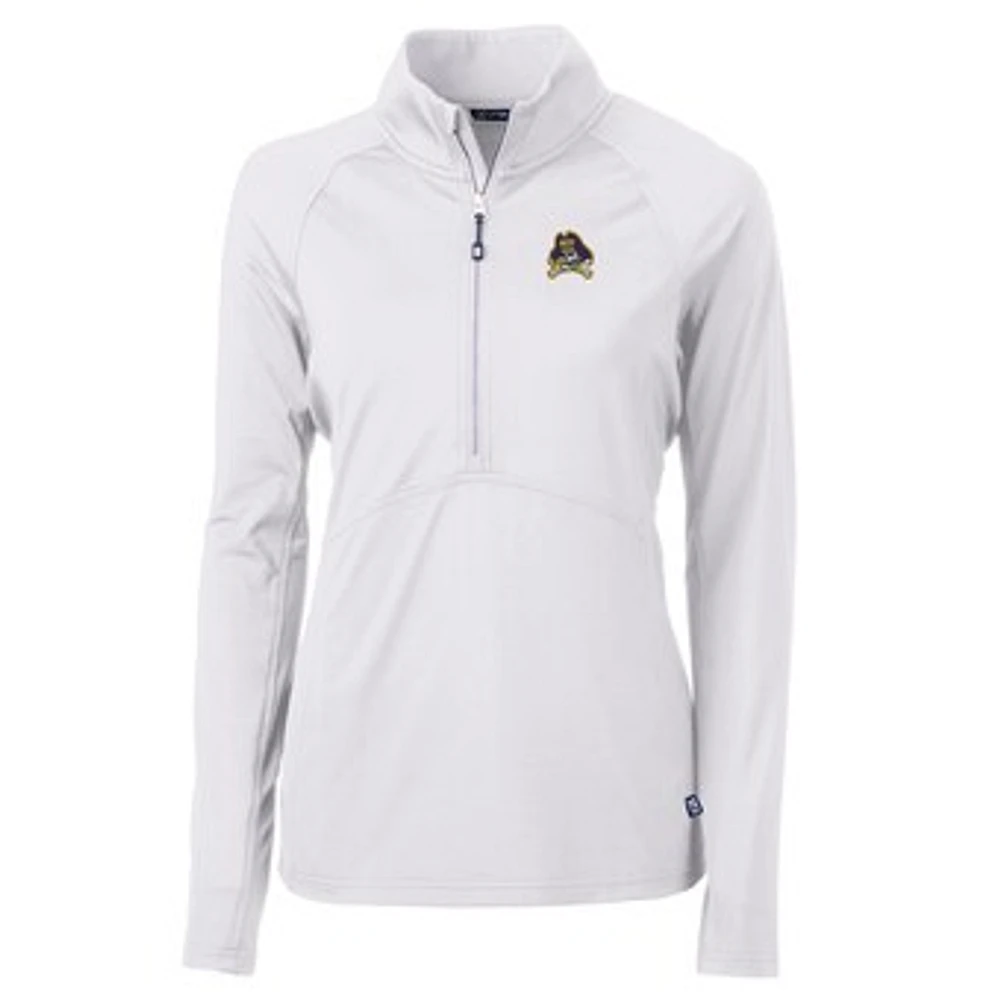 Women's Cutter & Buck ECU Pirates Adapt Eco Knit Half-Zip Pullover Jacket