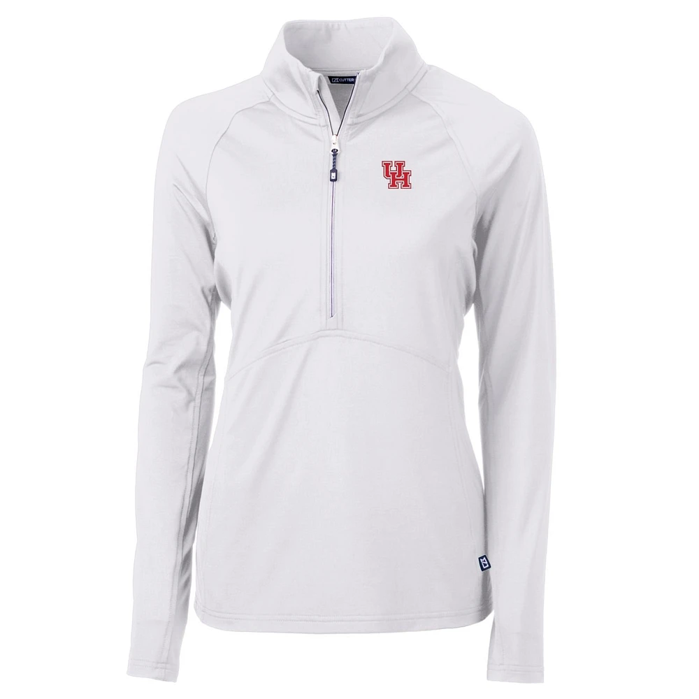 Women's Cutter & Buck Houston Cougars Adapt Eco Knit Half-Zip Pullover Jacket