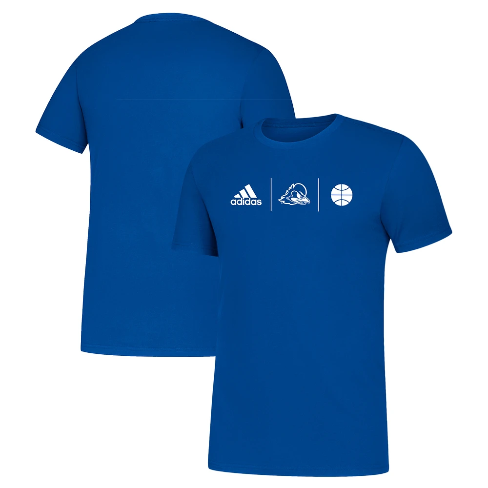 Men's adidas Royal Delaware Fightin' Blue Hens Team Amplifier Performance T-Shirt