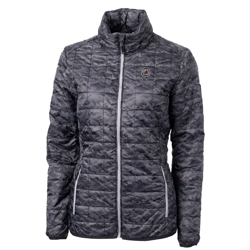 Women's Cutter & Buck Black South Carolina Gamecocks Eco Full-Zip Puffer Jacket