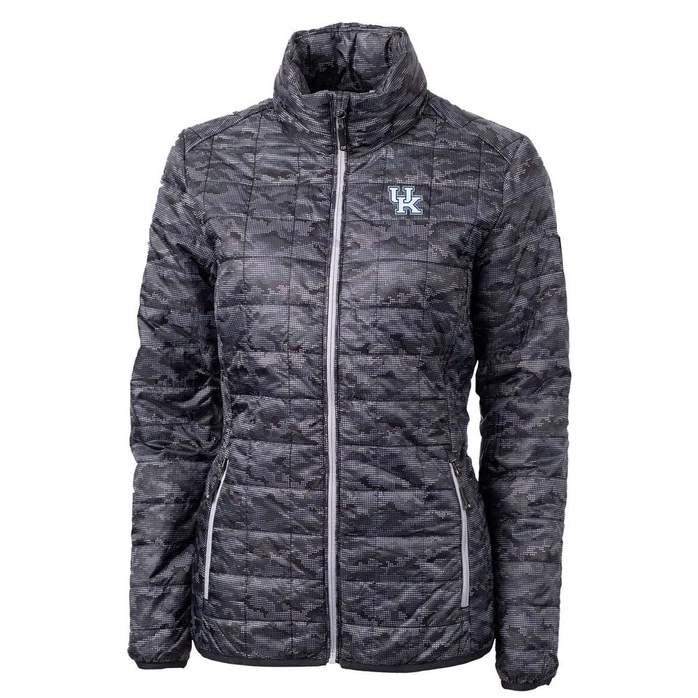 Women's Cutter & Buck Black Kentucky Wildcats Eco Full-Zip Puffer Jacket