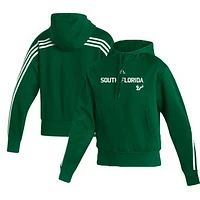 Women's adidas Hunter Green South Florida Bulls Fashion Pullover Hoodie