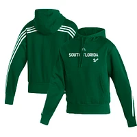 Women's adidas Hunter Green South Florida Bulls Fashion Pullover Hoodie