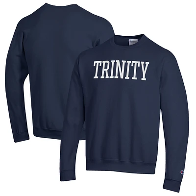 Men's Champion Navy Trinity Bantams Eco Powerblend Crewneck Sweatshirt