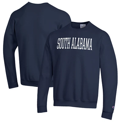 Men's Champion Navy South Alabama Jaguars Eco Powerblend Crewneck Sweatshirt