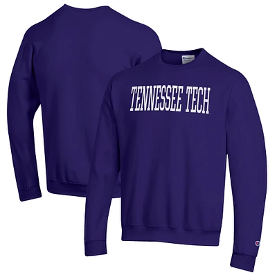 Men's Champion Purple Tennessee Tech Golden Eagles Eco Powerblend Crewneck Sweatshirt