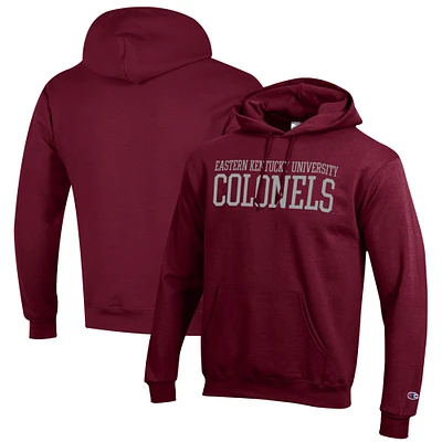 Men's Champion Maroon Eastern Kentucky Colonels Eco Powerblend Pullover Hoodie