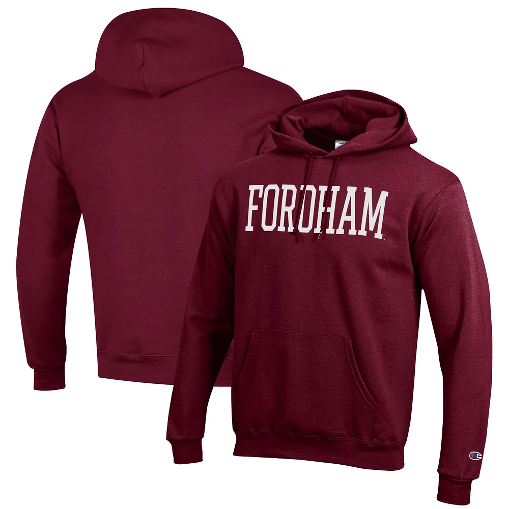 Men's Champion Maroon Fordham Rams Eco Powerblend Pullover Hoodie