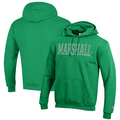 Men's Champion Green Marshall Thundering Herd Eco Powerblend Pullover Hoodie