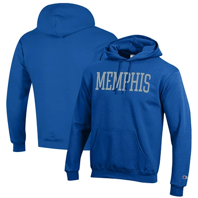 Men's Champion Royal Memphis Tigers Eco Powerblend Pullover Hoodie