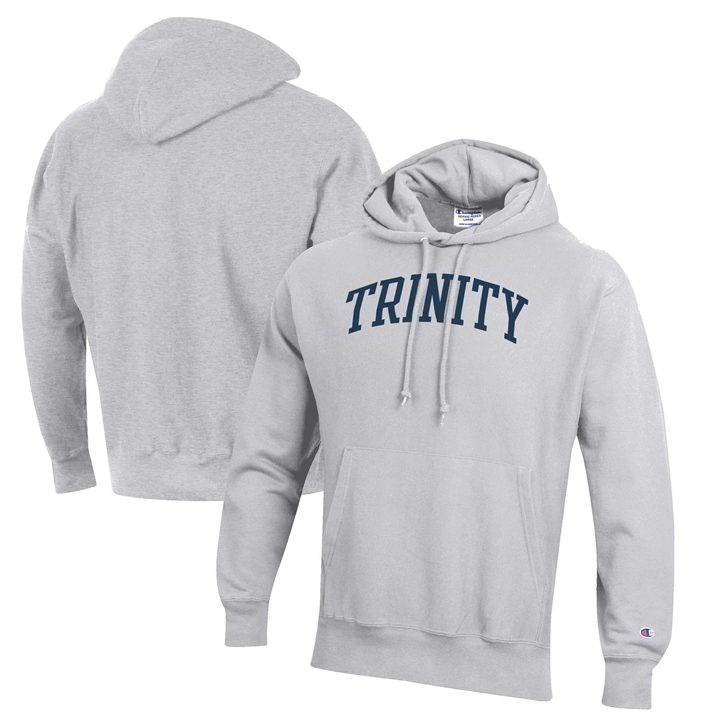 Men's Champion Heathered Gray Trinity Bantams Reverse Weave Fleece Pullover Hoodie