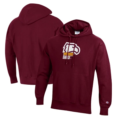 Men's Champion Maroon Winthrop Eagles Reverse Weave Fleece Pullover Hoodie