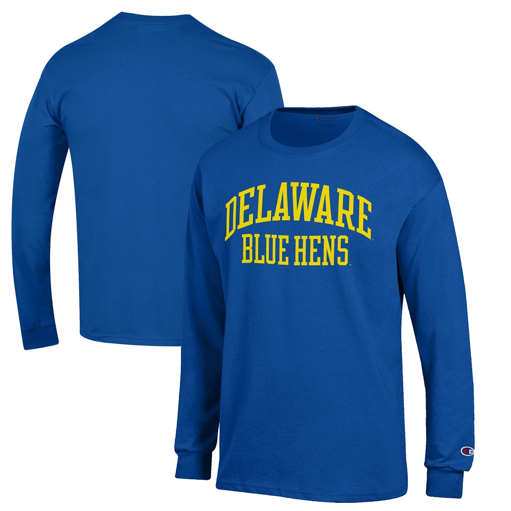 Men's Champion Royal Delaware Fightin' Blue Hens Jersey Long Sleeve T-Shirt