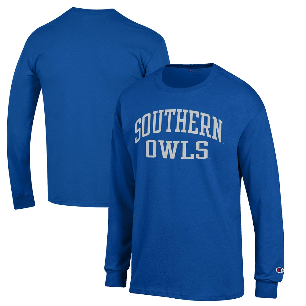 Men's Champion Blue Southern Connecticut Owls Jersey Long Sleeve T-Shirt