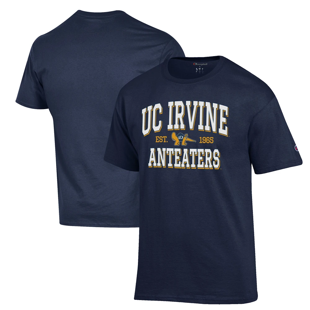 Men's Champion Navy UC Irvine Anteaters Est. Date Jersey T-Shirt