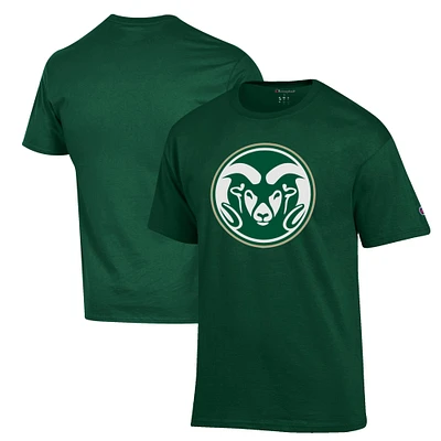 Men's Champion Green Colorado State Rams Primary Jersey T-Shirt