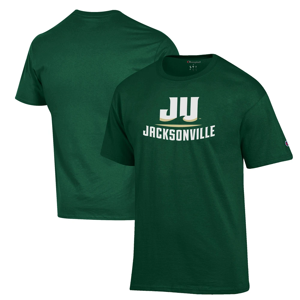 Men's Champion Green JU Dolphins Primary Jersey T-Shirt