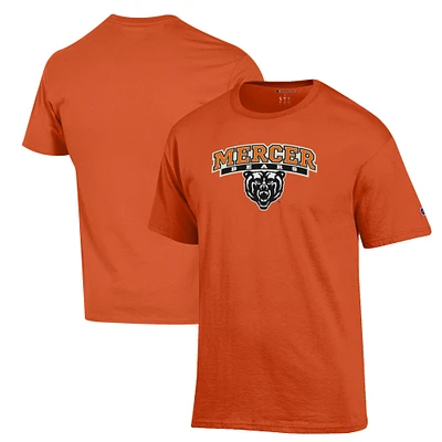 Men's Champion Orange Mercer Bears Est. Date Jersey T-Shirt